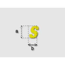 Découpe de lettres : "S"