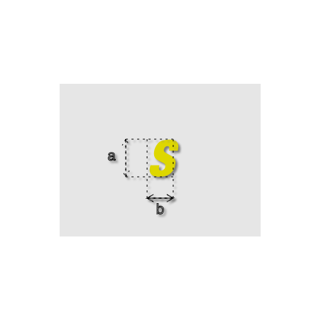 Découpe de lettres : "S"