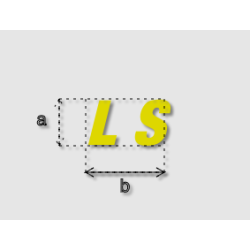 Découpe de lettres : "L S"