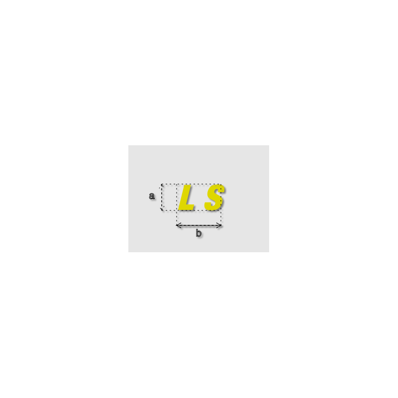 Découpe de lettres : "L S"
