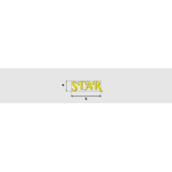 Découpe de lettres : "STAR"