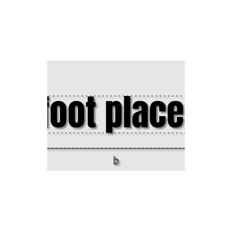 Découpe de lettres : "foot place "