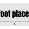 Découpe de lettres : "foot place "