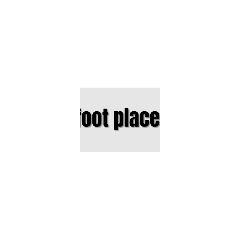 Découpe de lettres : "foot place "