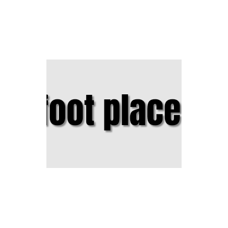 Découpe de lettres : "foot place "