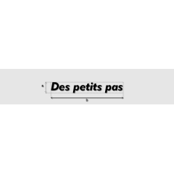 Découpe de lettres : "Des...