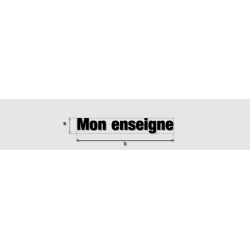 Découpe de lettres : "Mon...
