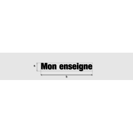 Découpe de lettres : "Mon enseigne"