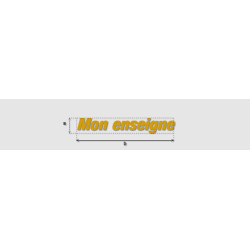 Découpe de lettres : "Mon...