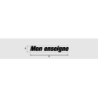 Découpe de lettres : "Mon enseigne"