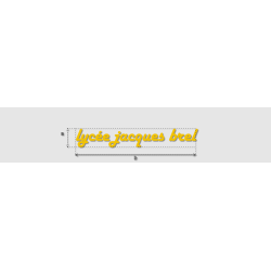 Découpe de lettres : "lycée...