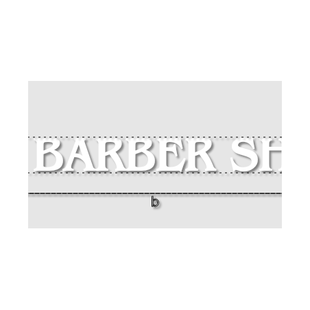 Découpe de lettres : "KN BARBER SHOP"