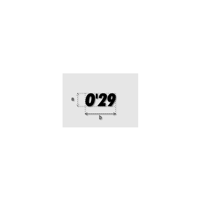 Découpe de lettres : "O'29"