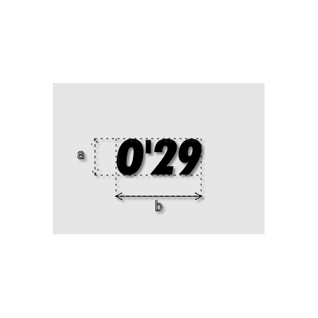 Découpe de lettres : "O'29"