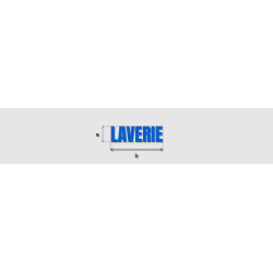 Découpe de lettres : "LAVERIE"