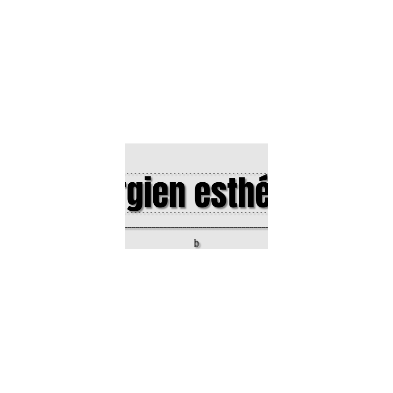 Découpe de lettres : "Chirurgien esthétique "