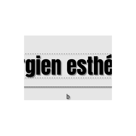 Découpe de lettres : "Chirurgien esthétique "