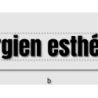 Découpe de lettres : "Chirurgien esthétique "