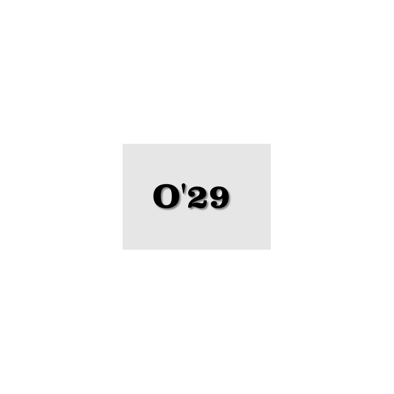 Découpe de lettres : "O'29 "