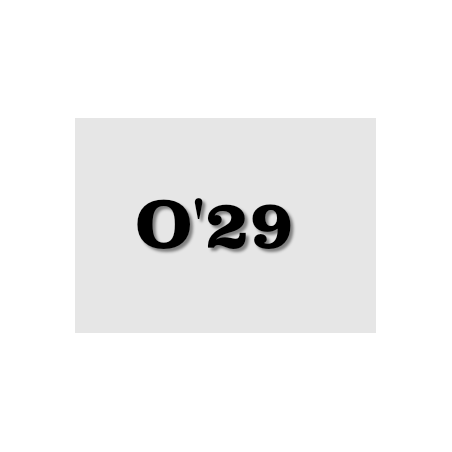 Découpe de lettres : "O'29 "