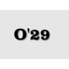 Découpe de lettres : "O'29 "