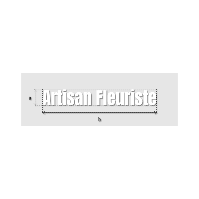 Découpe de lettres : "Artisan Fleuriste"