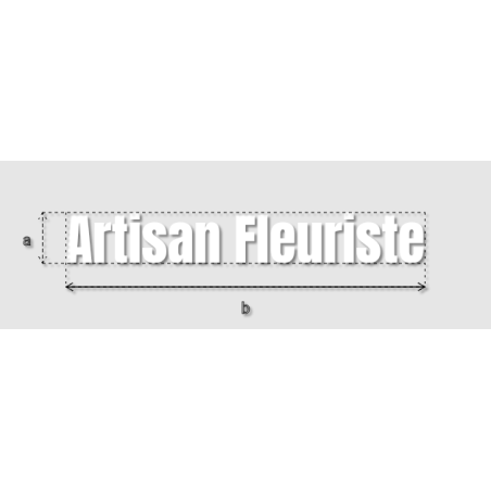 Découpe de lettres : "Artisan Fleuriste"