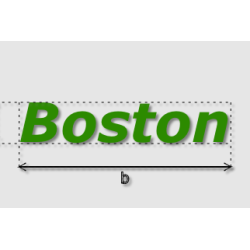 Découpe de lettres : "Boston"