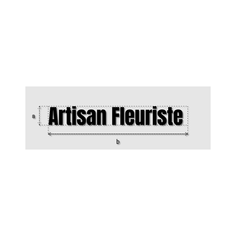 Découpe de lettres : "Artisan Fleuriste "