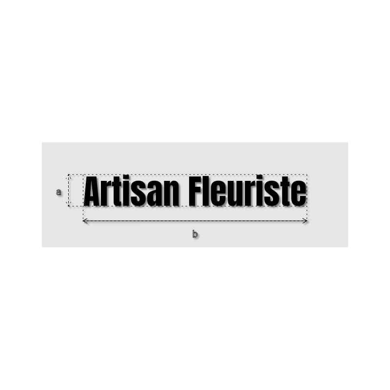 Découpe de lettres : "Artisan Fleuriste"