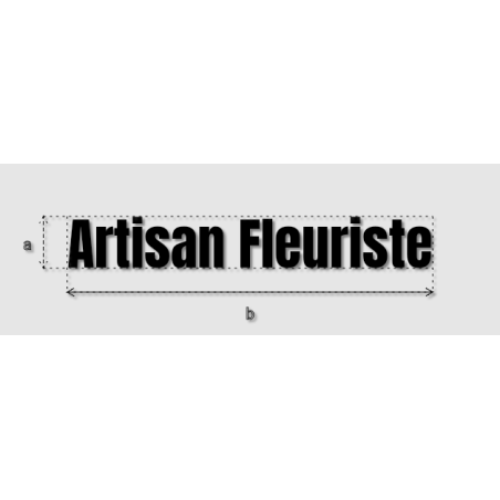 Découpe de lettres : "Artisan Fleuriste"