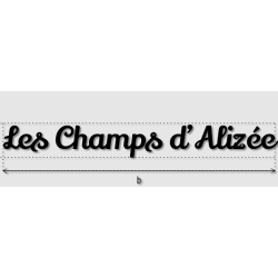 Découpe de lettres : "Les...