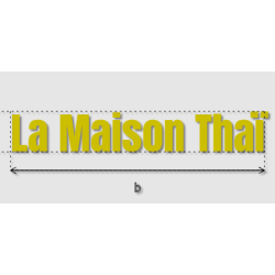 Découpe de lettres : "La...