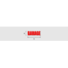 Découpe de lettres : "GARAGE"