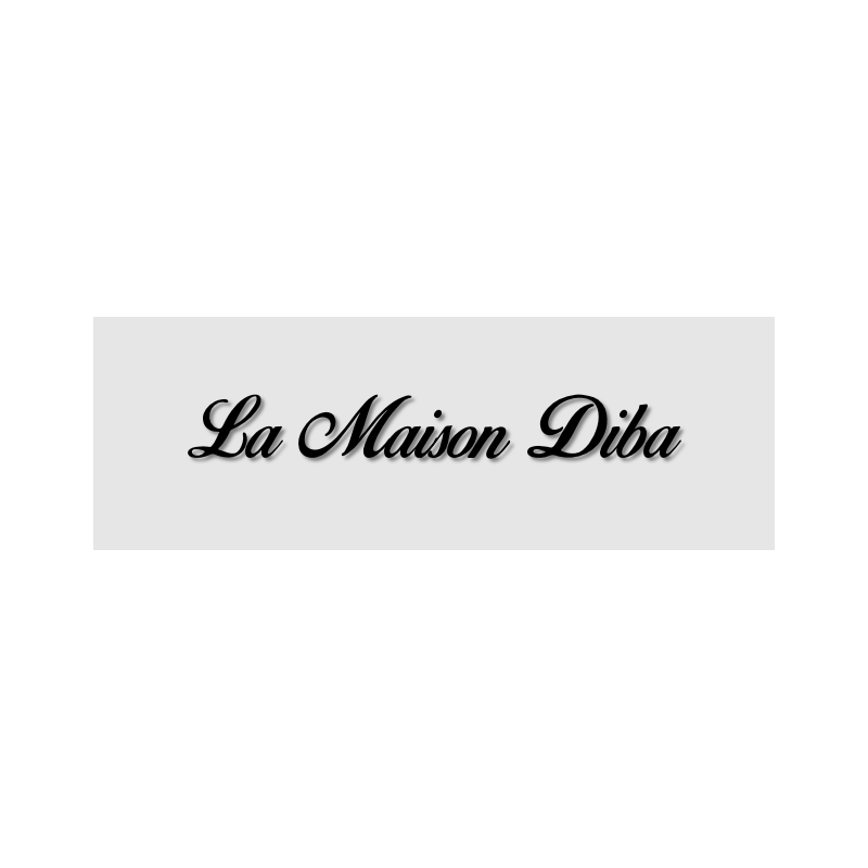 Découpe de lettres : "La Maison Diba"