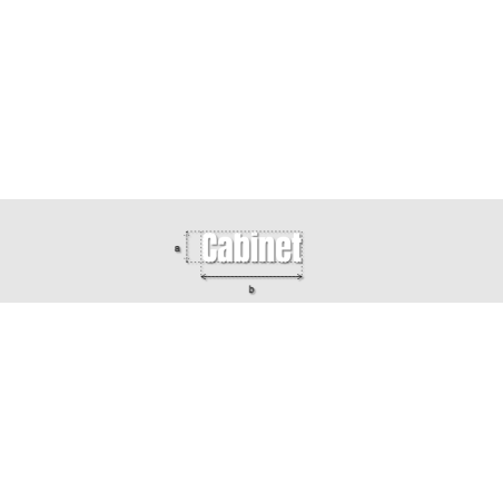 Découpe de lettres : "Cabinet"