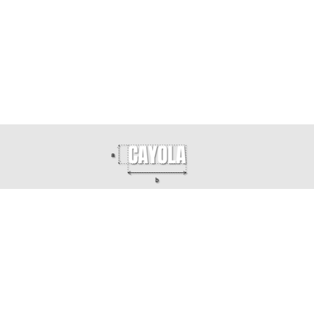 Découpe de lettres : "CAYOLA"