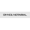 Découpe de lettres : "OFFICE NOTARIAL"