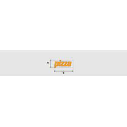 Découpe de lettres : "pizza "