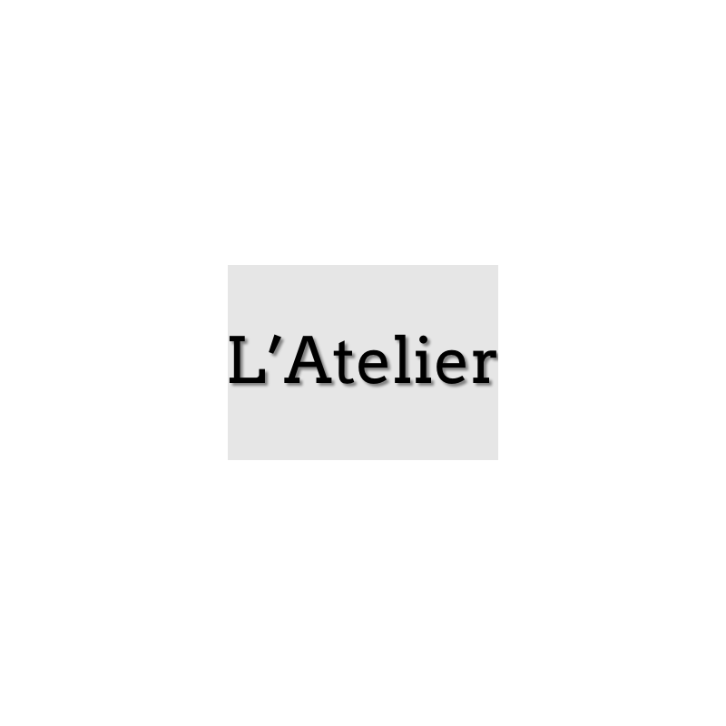 Découpe de lettres : "L’Atelier"