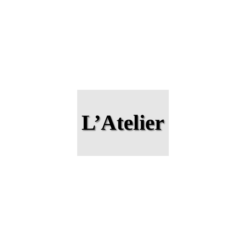 Découpe de lettres : "L’Atelier"