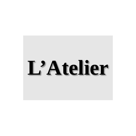 Découpe de lettres : "L’Atelier"