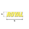 Découpe de lettres : "ROYAL"