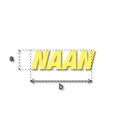 Découpe de lettres : "NAAN"