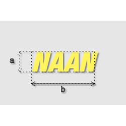 Découpe de lettres : "NAAN"