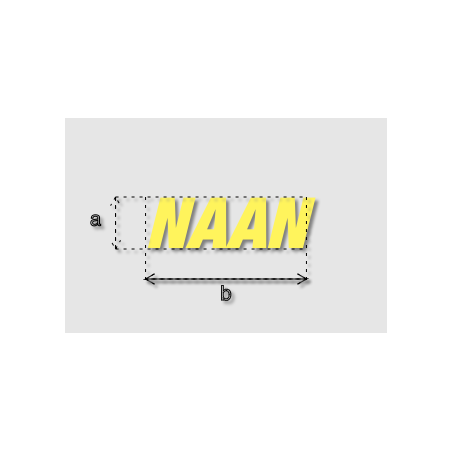Découpe de lettres : "NAAN"
