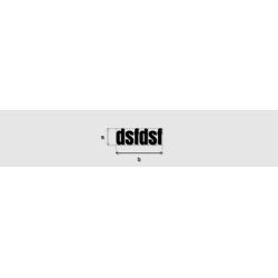Découpe de lettres : "dsfdsf"