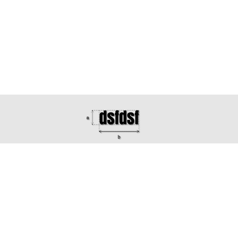 Découpe de lettres : "dsfdsf"