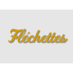 Découpe de lettres :...