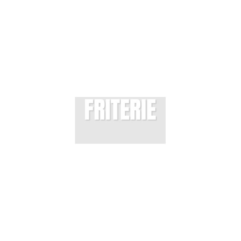 Découpe de lettres : "FRITERIE"